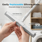🧹 50% OFF NOW! ⏰ Portable Silicone Squeegee Mop with Rotating Head – Streak-free & easy rinse – Perfect for windows, mirrors or floors – lightweight and foldable for storage 💧