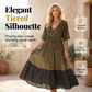 👗 50% OFF NOW! 🌸 Women's Elegant Bohemian Maxi Dress – Modest V-neck & tiered skirt – Lightweight, flowy – perfect for holidays, beach or everyday elegance ✨