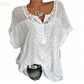 👚 50% OFF NOW! 🔥 Women's Elegant Lace Embroidered V-Neck Top – Delicate floral details & soft fabric – Perfect for dates, parties or chic daily wear – breathable and lightweight 🌸