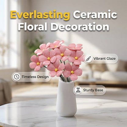 🌸 50% OFF NOW! 🏺 Everlasting Ceramic Floral Decoration – Hand-painted & weather-resistant – Perfect for home, garden or gift – no watering needed, always in bloom ✨