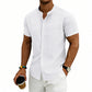 👕 50% OFF NOW! ✨ Men's Loose Fit Short Sleeve Shirt – Solid, breathable & everyday comfort – Soft cotton, perfect for warm days or casual weekends ☀️🌿