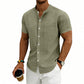 👕 50% OFF NOW! ✨ Men's Loose Fit Short Sleeve Shirt – Solid, breathable & everyday comfort – Soft cotton, perfect for warm days or casual weekends ☀️🌿