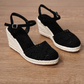 👡 60% OFF NOW! 🏆 Women's Wedge Sandals – Breathable straw woven & lightweight – Cushioned footbed, non-slip sole – perfect for summer, beach or casual days ☀️