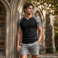 👕 50% OFF NOW! ⏰ Men's V-Notch Raglan Sleeve Athletic T-Shirt – Breathable & lightweight – Modern fit, moisture-wicking – perfect for gym, running or casual days 💪