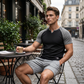 👕 50% OFF NOW! ⏰ Men's V-Notch Raglan Sleeve Athletic T-Shirt – Breathable & lightweight – Modern fit, moisture-wicking – perfect for gym, running or casual days 💪