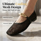 👡 50% OFF NOW! 🌸 Women's Elegant Hollow-Out Breathable Flats – Lightweight & cushioned – Airy knit upper, non-slip sole – perfect for daily walks, travel or casual chic 👗