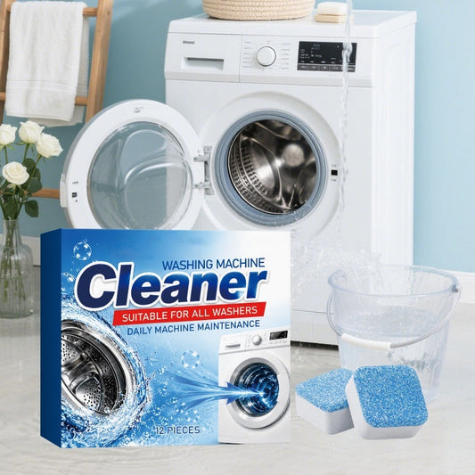 🧺 50% OFF NOW! 🔄 Deep Cleaning Washing Machine Cleaner Tablets – Removes odor & residue – Safe for all machines, descales & sanitizes – keeps drum fresh for better laundry 🧼