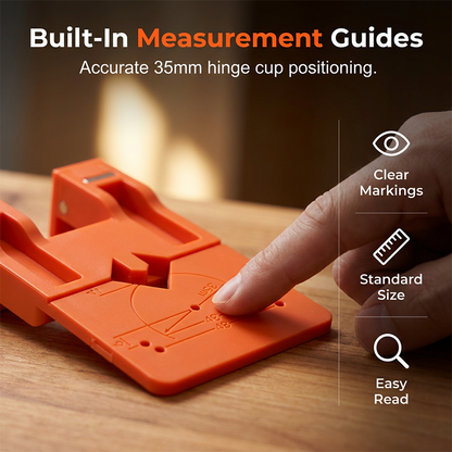🔧 50% OFF NOW! 🪚 Cabinet Door Hinge Drilling Guide – Magnetic clamp, precise 35mm alignment & sturdy – Perfect for perfect hinge installation every time ✨