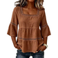 👚 60% OFF NOW! ⏰ Elegant Square Neck Summer Blouse – Breezy fabric & relaxed fit – Perfect for warm days, brunch or office – feminine and versatile 🌸