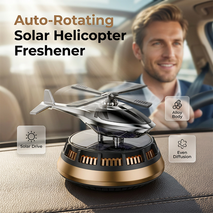 🚁 50% OFF NOW! ✨ Solar Rotating Car Air Freshener – Helicopter design & battery-free – Long-lasting, auto-rotation in sunlight – perfect for dashboards, eco-friendly & fun 🚗