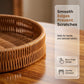 🧺 50% OFF NOW! 🥳 Round Imitation Rattan Serving Basket with Handles – Lightweight & durable – Perfect for bread, fruit or snacks – boho style for table or picnic 🌿