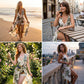 👗 50% OFF NOW! 🌊 Elegant V-Neck Beach Skort Dress – Built-in shorts & lightweight – Flowy, breezy – perfect for seaside walks or summer parties – chic and practical 🌸
