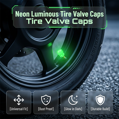 🚗 50% OFF NOW! ⏰ Universal Luminous Tire Valve Caps – Auto-on at night, waterproof & easy install – Glows green or blue, perfect for bikes, cars or scooters – safety and style in one 💡