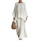 👚 60% OFF NOW! 🏖️ Women's Relaxed Co-ord Set – Loose-fit shirt & wide-leg trousers – Soft, comfortable & stylish – perfect for daily or holiday wear 🌿☁️