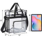👜 50% OFF NOW! ✨ Clear Tote Bag with Zipper – Durable PVC & lightweight – Stadium-friendly, perfect for beach, concerts or travel – spacious and secure 🏟️