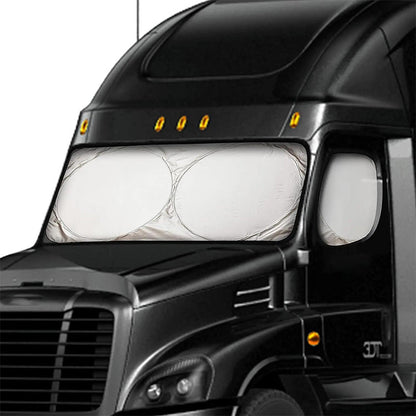 🚛 50% OFF NOW! ☀️ Truck Windshield Sunshade with UV Protection – Heavy-duty & heat-reflective – Fits large windshields, reduces interior heat – protects dash & seats, foldable storage 🛡️