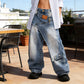 👖 60% OFF NOW! 🎁 Women's Asymmetrical Waist Wide-Leg Denim Jeans – Unique design & stretchy fit – Trendy silhouette, perfect for casual or dressy looks ✨