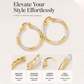 💫 Save 50%! ✨ Twisted Hoop Earrings – Spiral design, lightweight & elegant 💍