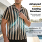 👔 50% OFF NOW! 💥 Men's Breathable Vertical Stripe Short Sleeve – Wavy texture & Cuban collar – Relaxed fit, perfect for summer or casual beach days – lightweight and stylish 🌊