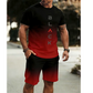 👕 70% OFF NOW! 🌈 Men's Gradient T-Shirt & Shorts Set – Soft, breathable & relaxed fit – Perfect for summer lounging or casual days – vibrant fade design 🩳