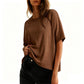 👚 50% OFF NOW! ☁️ Women's Comfortable Crew-Neck T-Shirt – Soft cotton & breathable – Relaxed fit, perfect for daily wear or lounging – simple and versatile 🌸