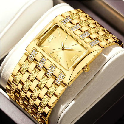 ⌚ 60% OFF NOW! ✨ Women's Elegant Square Dial Watch – Minimalist design & slim profile – Stainless steel band, perfect for daily wear or office chic 💼
