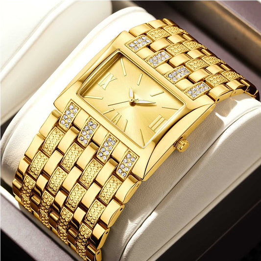 ⌚ 60% OFF NOW! ✨ Women's Elegant Square Dial Watch – Minimalist design & slim profile – Stainless steel band, perfect for daily wear or office chic 💼