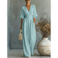 👗 60% OFF NOW! ✨ Women's V-Neck High Waist Wide Leg Jumpsuit – Flowy & lightweight – Flattering fit, perfect for summer events or resort wear – effortless elegance 🌸