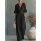 👗 60% OFF NOW! ✨ Women's V-Neck High Waist Wide Leg Jumpsuit – Flowy & lightweight – Flattering fit, perfect for summer events or resort wear – effortless elegance 🌸