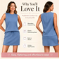 👚 50% OFF NOW! 👗 Women's Sleeveless Tank Top & Skort Set – Built-in shorts, breathable & flowy – Perfect for tennis, golf or casual summer days – sporty chic 2-piece style 🎾