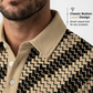 👔 50% OFF NOW! 💥 Men's Geometric Print Collared Shirt – Muscle fit & breathable – Fade resistant, perfect for summer or office – sharp and comfortable ✨