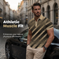 👔 50% OFF NOW! 💥 Men's Geometric Print Collared Shirt – Muscle fit & breathable – Fade resistant, perfect for summer or office – sharp and comfortable ✨