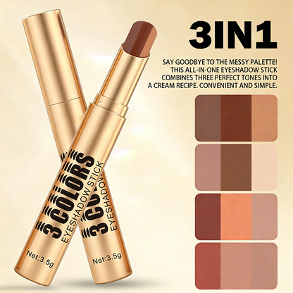 🌸 BUY 1 GET 1 FREE! ✨ 3‑in‑1 Gradient Eyeshadow Stick – Waterproof & creamy ✨