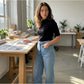👖 50% OFF NOW! 🩹 Women's Wide-Leg Jeans with Patch Pockets – Relaxed fit & vintage wash – Functional side pockets, perfect for casual days or streetwear – comfortable and stylish ✨