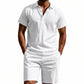 👕 50% OFF NOW! 🌴 Men's Casual Top & Shorts 2-Piece Set – Breathable & relaxed fit – Perfect for summer, beach or lounging – easy matching style 🩳☀️