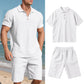 👕 50% OFF NOW! 🌴 Men's Casual Top & Shorts 2-Piece Set – Breathable & relaxed fit – Perfect for summer, beach or lounging – easy matching style 🩳☀️