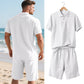 👕 50% OFF NOW! 🌴 Men's Casual Top & Shorts 2-Piece Set – Breathable & relaxed fit – Perfect for summer, beach or lounging – easy matching style 🩳☀️