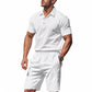 👕 50% OFF NOW! 🌴 Men's Casual Top & Shorts 2-Piece Set – Breathable & relaxed fit – Perfect for summer, beach or lounging – easy matching style 🩳☀️