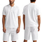 👕 50% OFF NOW! 🌴 Men's Casual Top & Shorts 2-Piece Set – Breathable & relaxed fit – Perfect for summer, beach or lounging – easy matching style 🩳☀️