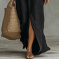 👗 50% OFF NOW! ⏰ Casual Loose Fit Maxi Dress with Front Slit – Lightweight & breathable – Effortless style, perfect for summer days or beach cover-ups 🌊