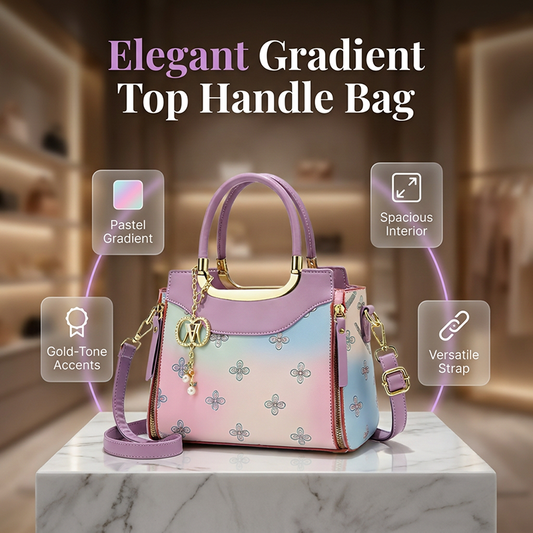 👜 50% OFF NOW! 🏆 Women's Chic Gradient Top Handle Bag – Trendy design & spacious interior – Perfect for work, shopping or daily errands – stylish and functional ✨