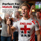 👕 50% OFF NOW! ⏰ Premium England Football Fan Jersey – Breathable & lightweight – Official team colours, perfect for match day or training – show your pride ⚽🏆