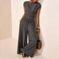 👚 60% OFF NOW! 👖 Women's Crossover Top & Wide-Leg Pants Set – Flowy, breathable & elegant – Perfect for summer, office or vacation – easy 2-piece style ✨