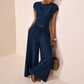 👚 60% OFF NOW! 👖 Women's Crossover Top & Wide-Leg Pants Set – Flowy, breathable & elegant – Perfect for summer, office or vacation – easy 2-piece style ✨
