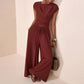 👚 60% OFF NOW! 👖 Women's Crossover Top & Wide-Leg Pants Set – Flowy, breathable & elegant – Perfect for summer, office or vacation – easy 2-piece style ✨