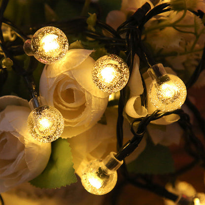 💡 50% OFF NOW! ☀️ Waterproof Bubble Solar String Lights for Patio – 10 LEDs, auto-on & energy-saving – Perfect for garden, balcony or parties – warm glow without wiring 🌿