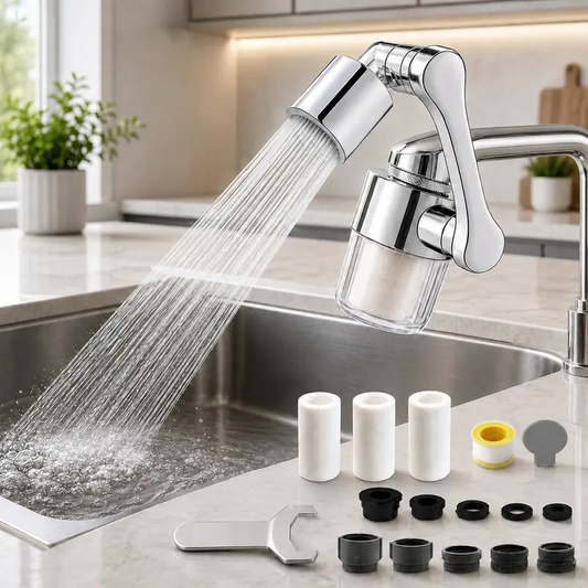 🚰 50% OFF NOW! 🔄 Rotatable Faucet Extender with Micron Filter – 360° swivel & splash-free – Removes sediment, fits most faucets – perfect for kitchens or bathrooms 💧