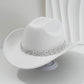 🤠 50% OFF NOW! 💖 Women's Rhinestone Heart Cowboy Hat – Elegant French jazz fedora – Sparkly detail, lightweight & adjustable – perfect for festivals, parties or chic summer style 🎶