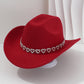 🤠 50% OFF NOW! 💖 Women's Rhinestone Heart Cowboy Hat – Elegant French jazz fedora – Sparkly detail, lightweight & adjustable – perfect for festivals, parties or chic summer style 🎶