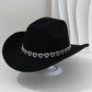 🤠 50% OFF NOW! 💖 Women's Rhinestone Heart Cowboy Hat – Elegant French jazz fedora – Sparkly detail, lightweight & adjustable – perfect for festivals, parties or chic summer style 🎶